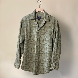 COPY - Vintage Woolrich Elk print button down flannel